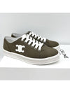 Sneakers Triomphe Patch Jane Low Lace up Canvas Calfskin Gray 358782220C 09GG - CELINE - BALAAN 5