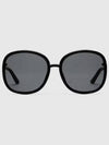 Special Fit Round Frame Sunglasses Black Gray 648610J16911012 - GUCCI - BALAAN 2