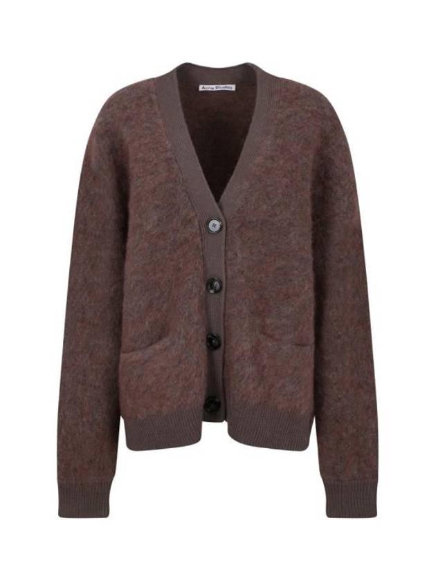 Cardigan A60464 DFY Brown - ACNE STUDIOS - BALAAN 1