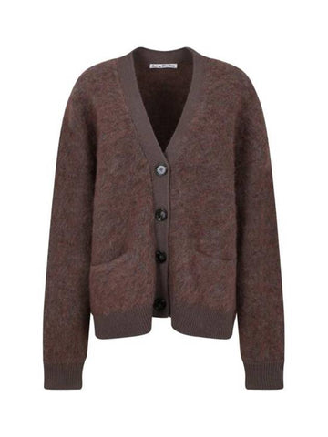 Cardigan A60464 DFY Brown - ACNE STUDIOS - BALAAN 1