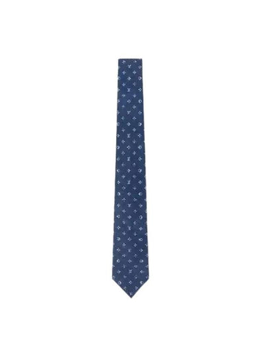 Men's Monogram Eclipse Tie Blue - LOUIS VUITTON - BALAAN 1