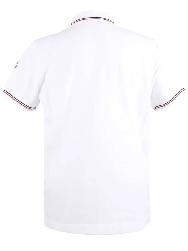 logo patch short sleeve PK shirt white - MONCLER - BALAAN 4