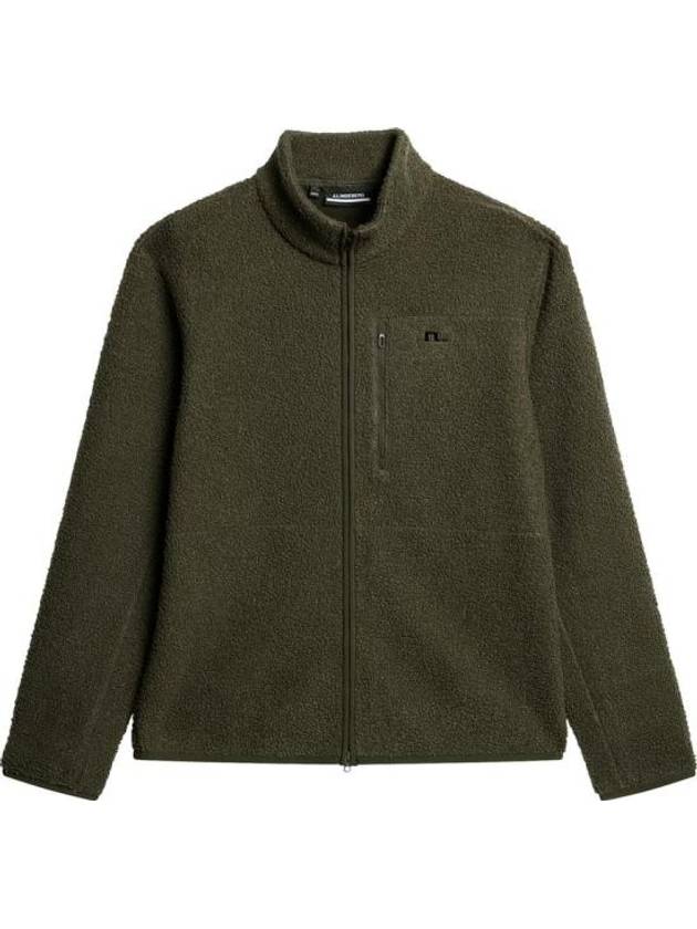 Peter Pile Zip-Up Jacket Forest Green - J.LINDEBERG - BALAAN 1