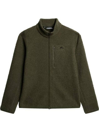 Peter Pile Zip-Up Jacket Forest Green - J.LINDEBERG - BALAAN 1