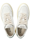 Medalist Green Tab Leather Low Top Sneakers White - AUTRY - BALAAN 3