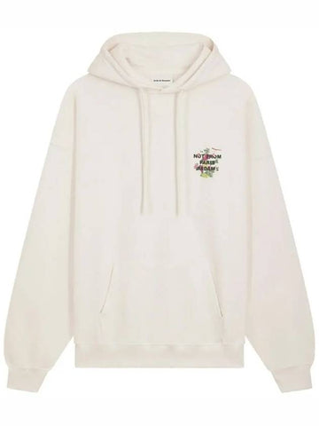 Graph Slogan Print Hoodie HO108 CREAM - DROLE DE MONSIEUR - BALAAN 1