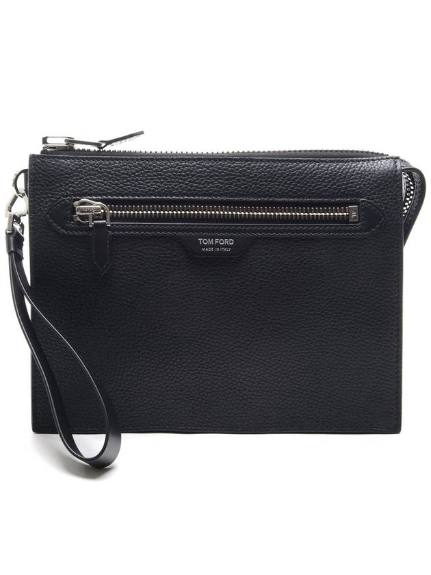 Zipper Clutch Bag Black - TOM FORD - BALAAN.