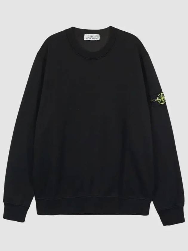 Men s Wapen Logo Organic Cotton Sweatshirt Black - STONE ISLAND - BALAAN 2