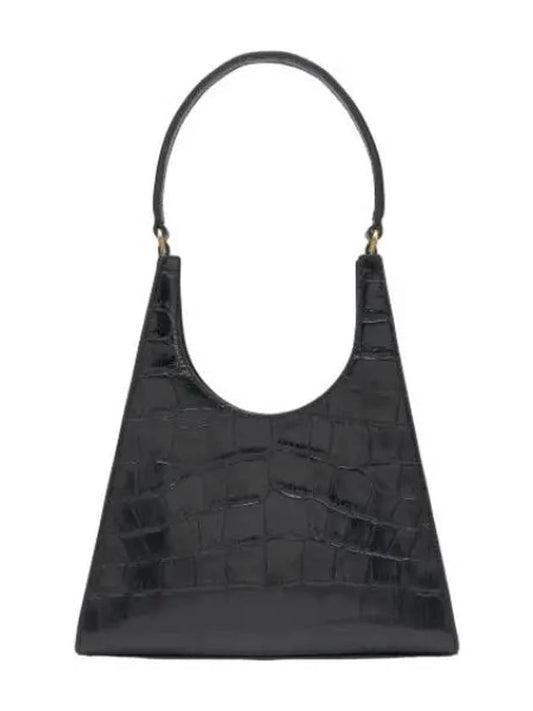 Ray crocodile emboss tote bag black handbag - STAUD - BALAAN 1