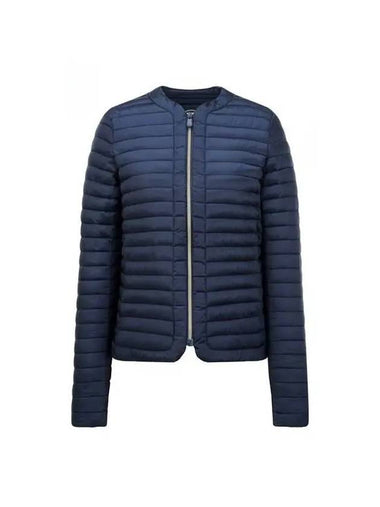 CARINA V neck padded jacket navy - SAVE THE DUCK - BALAAN 1