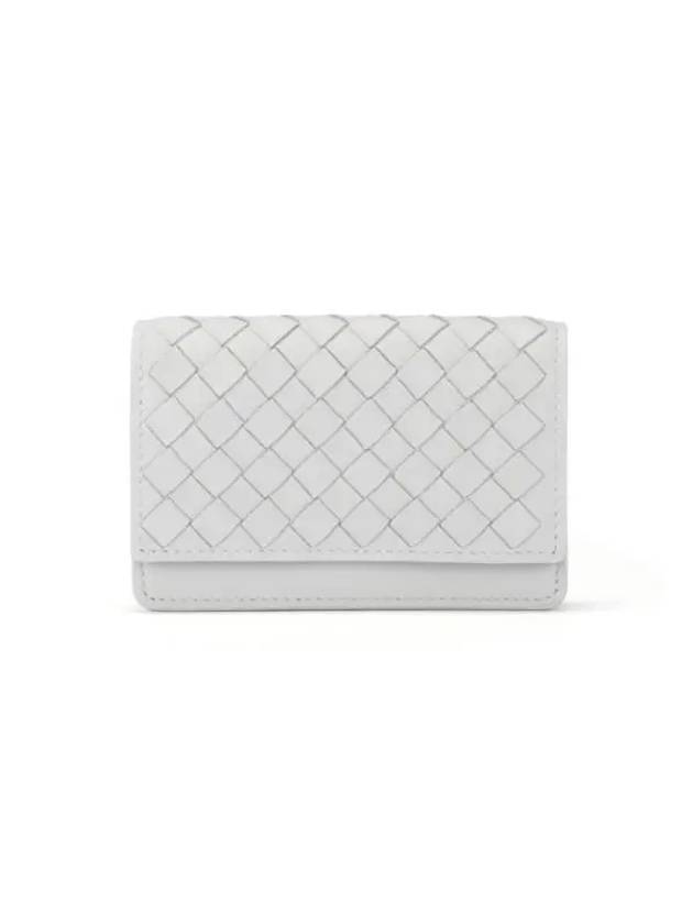 Intrecciato Leather Card Wallet White - BOTTEGA VENETA - BALAAN 3