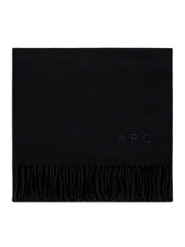 Ambroise Embroidered Muffler Black - A.P.C. - BALAAN 2