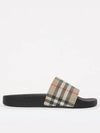 Check Furley Slippers Beige - BURBERRY - BALAAN 2