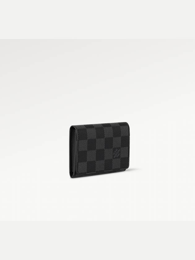 Damier Graphite Envelope Business Card Wallet Black - LOUIS VUITTON - BALAAN 5