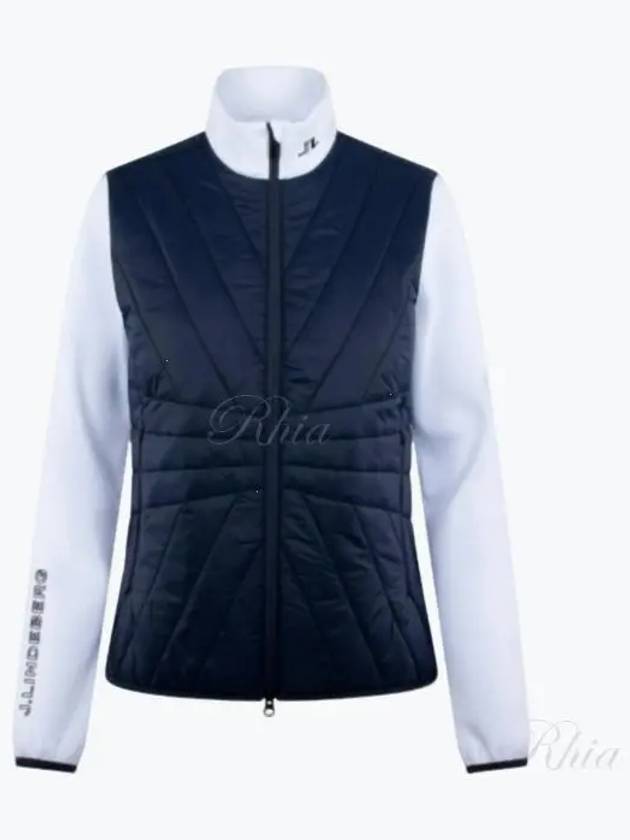 Women's Holma Quilt Hybrid Jacket Navy - J.LINDEBERG - BALAAN 2