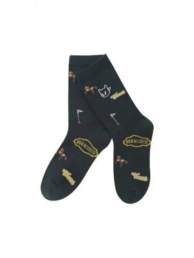 Golf Women s Pattern SocksWGLCX24614GRD Domestic Product GQ0Z24072626983 - WAAC - BALAAN 1