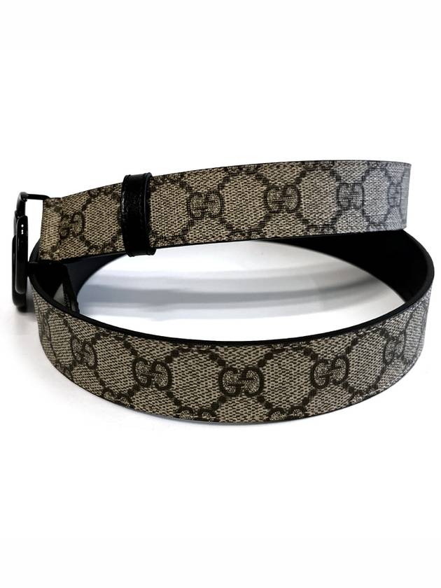 GG Marmont thin belt beige black - GUCCI - BALAAN 3