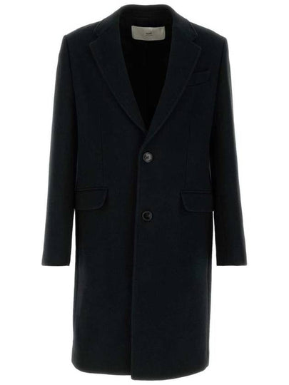 Wool Single Coat Black - AMI - BALAAN 2