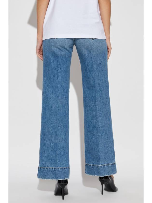 Victoria Beckham Jeans With Logo, Women's, Blue - VICTORIA BECKHAM - BALAAN 4