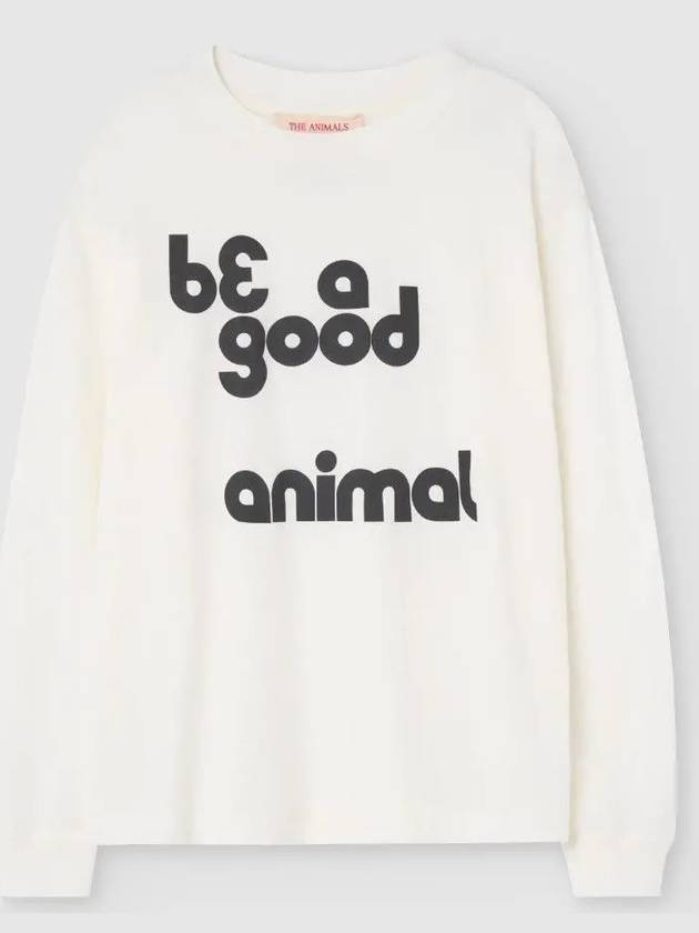 Kids White Animal Dog Long Sleeve T Shirt F24019 221FV - THE ANIMALS OBSERVATORY - BALAAN 3