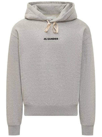 Plus Logo Hoodie Grey - JIL SANDER - BALAAN 2