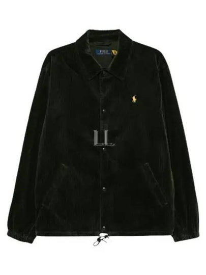 Corduroy Shirt Jacket Black - POLO RALPH LAUREN - BALAAN 2