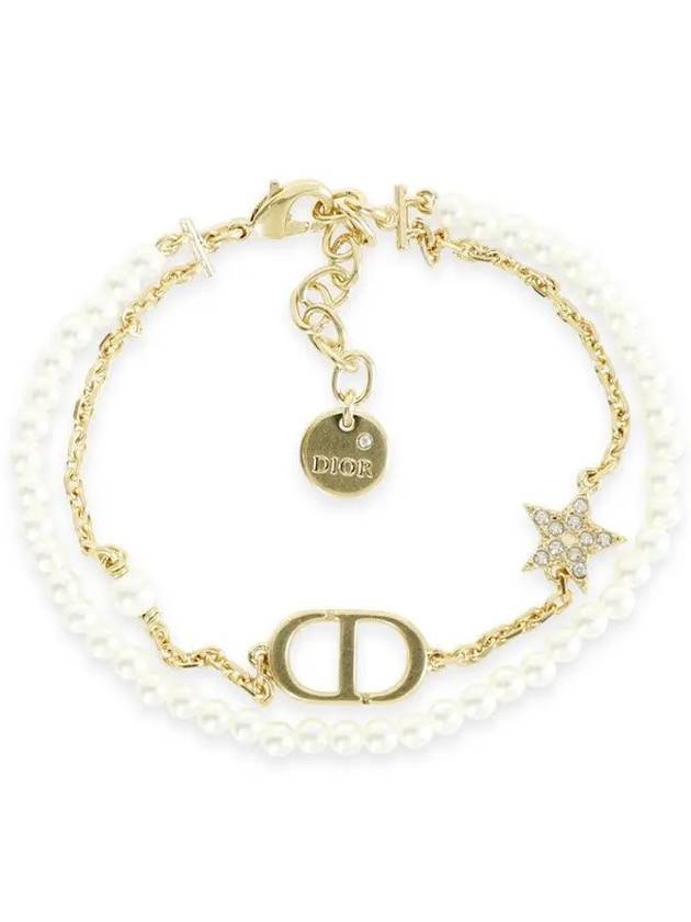 Petit CD Resin Pearls Bracelet Gold - DIOR - BALAAN 2