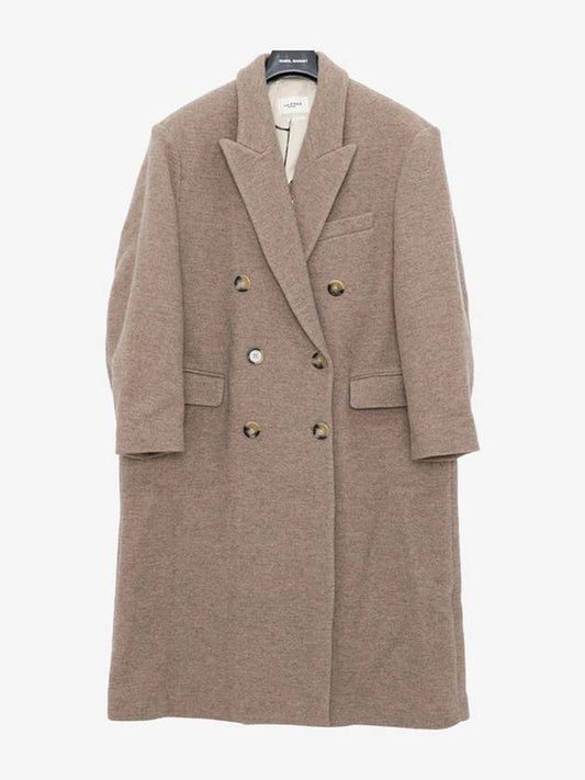 Double Breasted Coat Brown - ISABEL MARANT - BALAAN 2