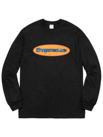 Ripple Long Sleeve TShirt Black Ripple L S T Shirt Black - SUPREME - BALAAN 1