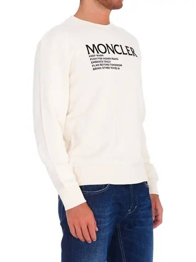 Logo Print Sweatshirt 8G000 48 899FL 002 - MONCLER - BALAAN 4