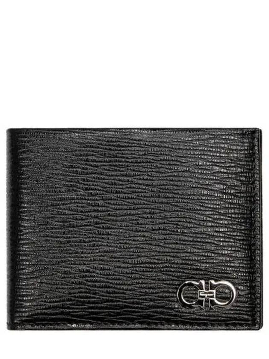 ID Window Gancini Half Wallet Black - SALVATORE FERRAGAMO - BALAAN 2