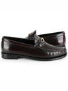 Luco Triomphe Polished Bull Loafers Burgundy - CELINE - BALAAN 3