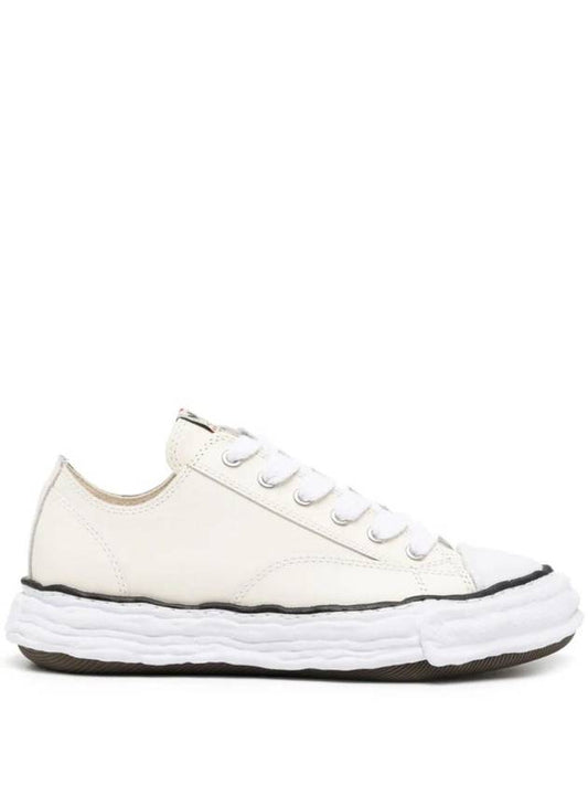 23 OG Sole Leather Low Top Sneakers White - MAISON MIHARA YASUHIRO - BALAAN 1