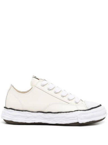 23 OG Sole Leather Low Top Sneakers White - MAISON MIHARA YASUHIRO - BALAAN 1