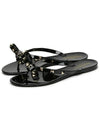 Rubber Rockstud Flip Flops Black - VALENTINO - BALAAN 4