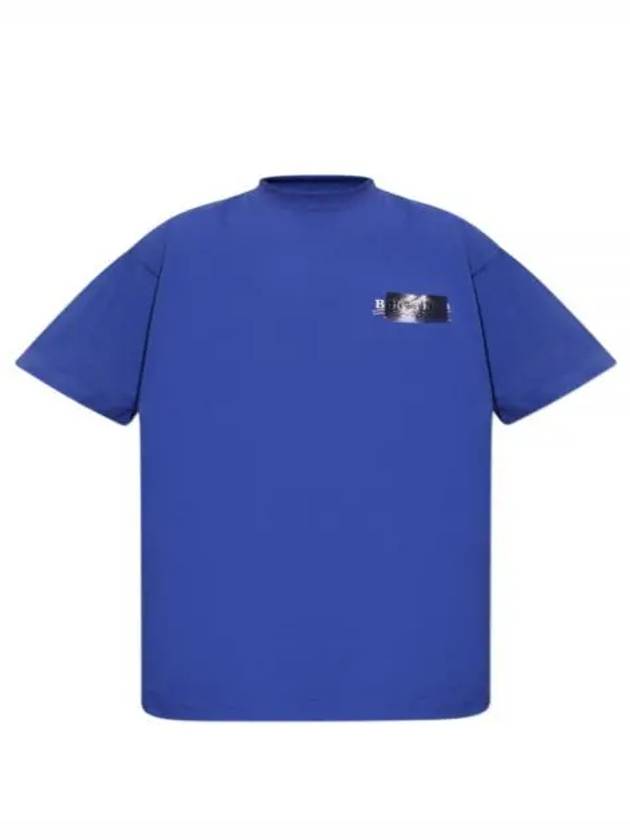 Gaffer Political Campaign Short Sleeve T-Shirt Blue - BALENCIAGA - BALAAN 2