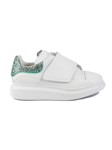 Velcro Oversole Low Top Sneakers White Green - ALEXANDER MCQUEEN - BALAAN 1