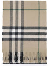 Check Cashmere Scarf Beige - BURBERRY - BALAAN 2