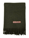 Studios Fringe Wool Muffler Wood Green Melange - ACNE STUDIOS - BALAAN 2