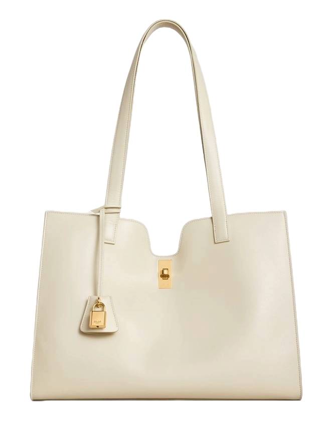 Cabas 16 Smooth Calfskin Tote Bag Limestone - CELINE - BALAAN 1