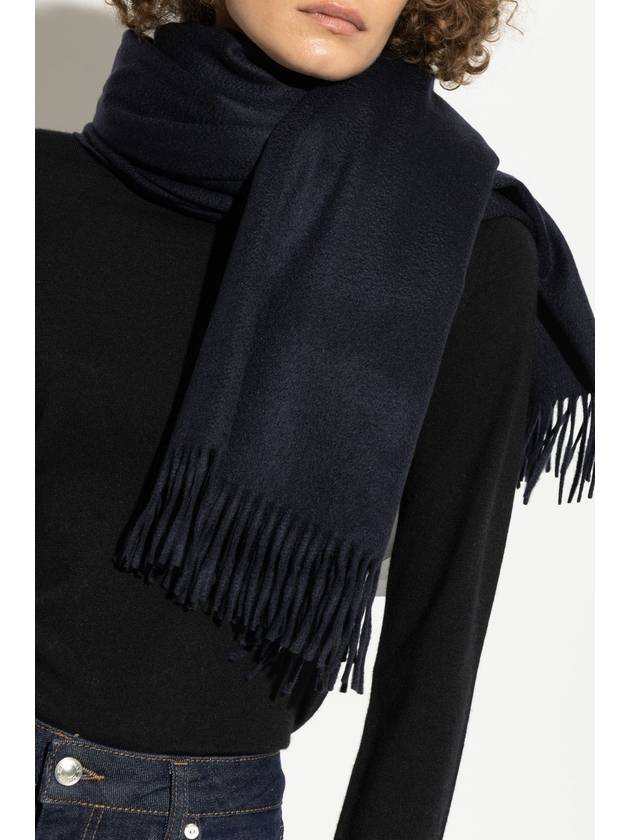 Max Mara Cashmere Scarf Baci, Women's, Navy Blue - MAX MARA - BALAAN 2