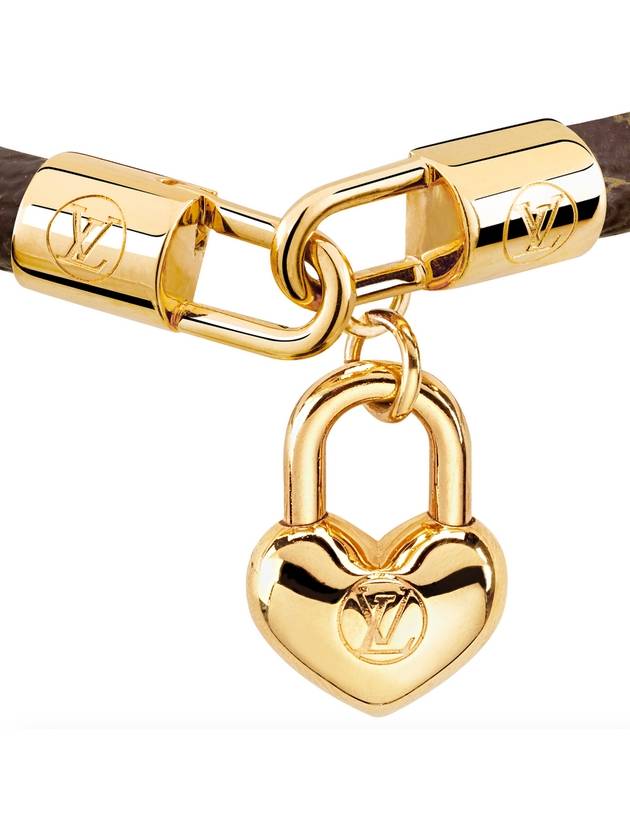 Crazy In Lock Charm Bracelet Brown Gold - LOUIS VUITTON - BALAAN 3