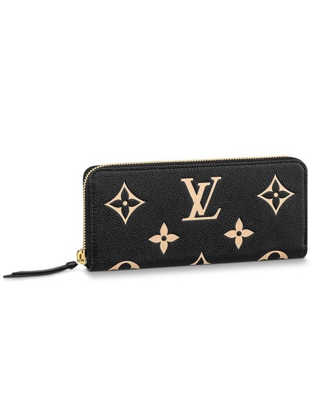 Women's Clemence Monogram Long Wallet Black - LOUIS VUITTON - BALAAN 2