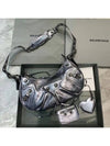 Metallic Le Cagol XS Lambskin Shoulder Bag Silver - BALENCIAGA - BALAAN 3