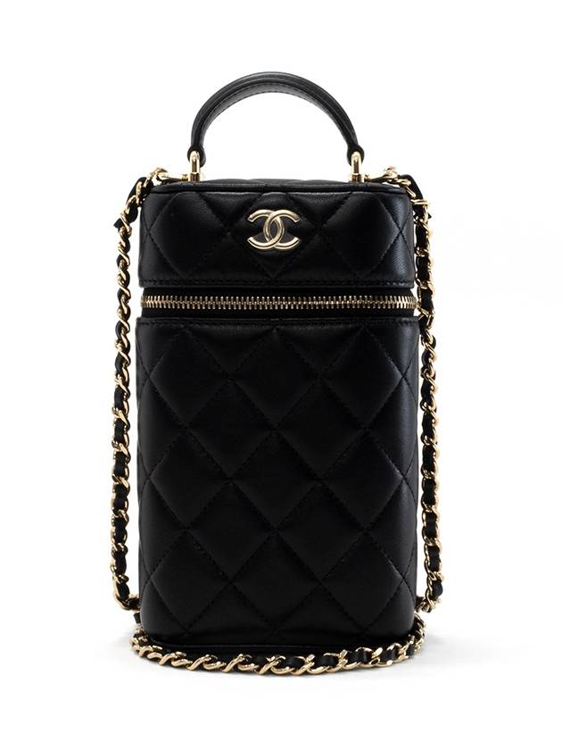 Classic Chain Cosmetic Phone Holder Vanity Bag AP2675 - CHANEL - BALAAN 1