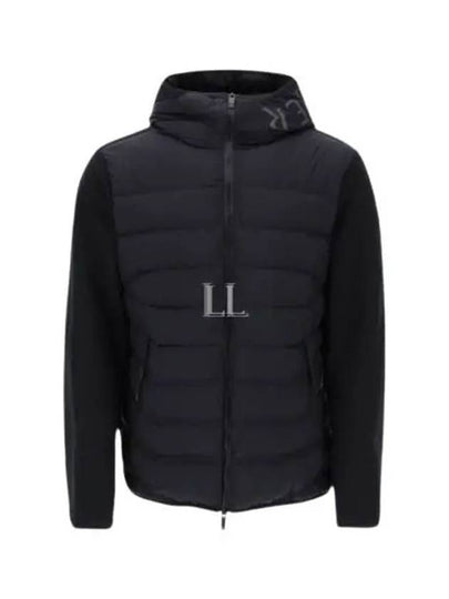 Hooded Padded Cardigan Black - MONCLER - BALAAN 2