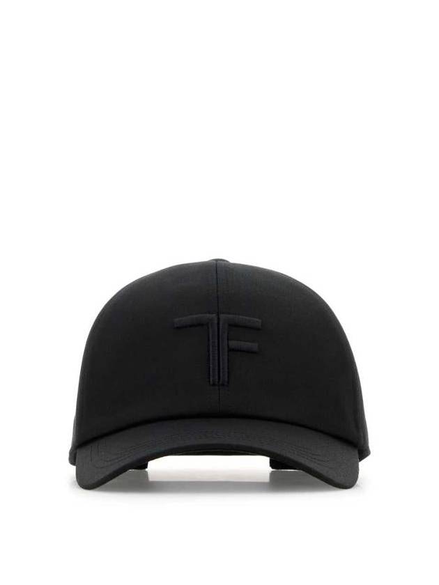 Embroidered Logo Ball Cap Black - TOM FORD - BALAAN 2