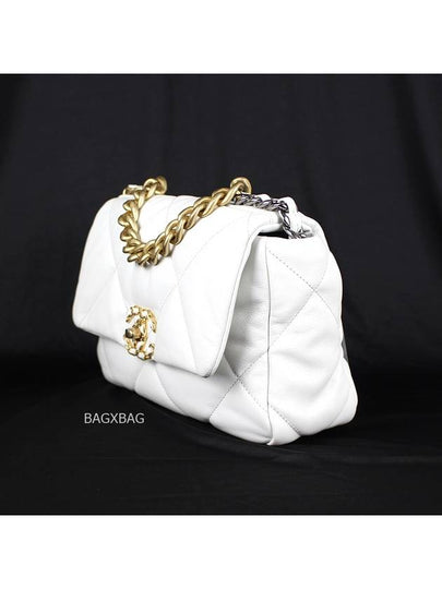 CH 19 Flap Bag Small White CH42BG072 - CHANEL - BALAAN 2