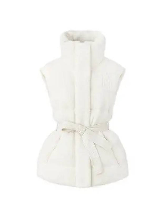 ZERINA Women's Teddy Down Vest Vest White ZERINA TDC0253 - MACKAGE - BALAAN 1