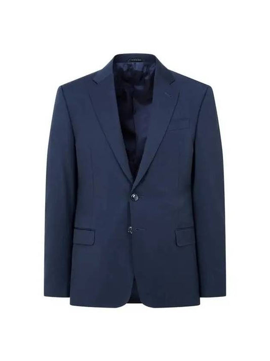 Men s wool no cheat single jacket navy - GIORGIO ARMANI - BALAAN 1